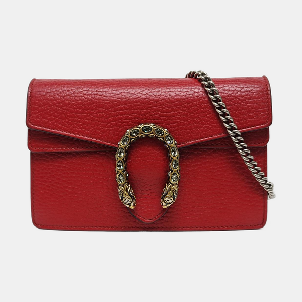 Dionysus Super Mini Calfskin Red