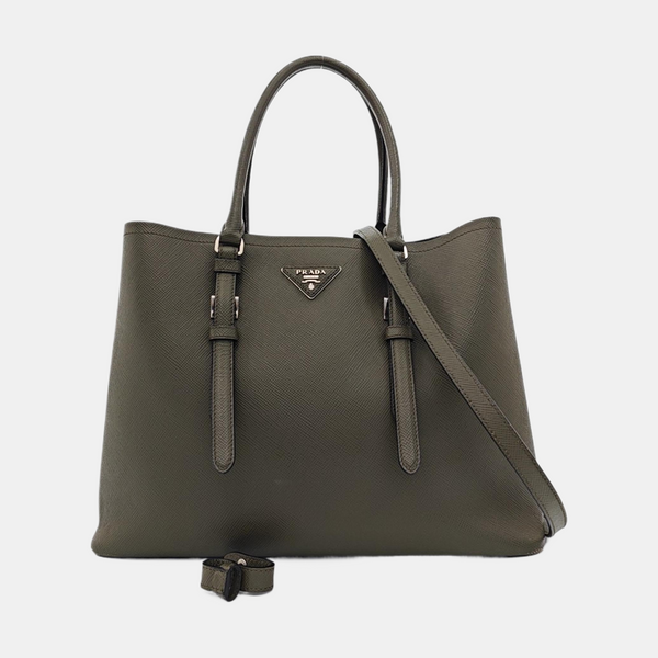 Saffiano Calfskin Tote Bag Green