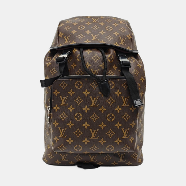 Coated Canvas Backpack Brown