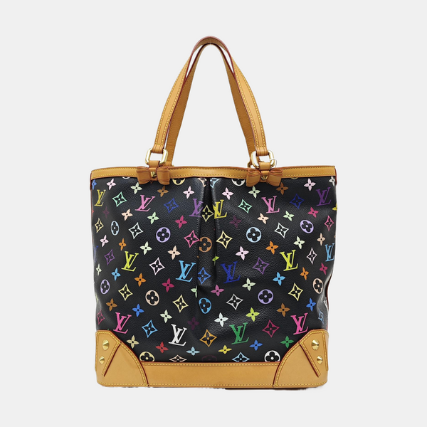 LV × TM SHARLEEN MM Monogram Coated Canvas Black
