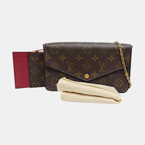 FÉLICIE Monogram Coated Canvas Brown