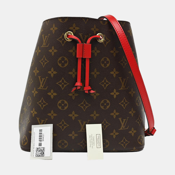 NÉONOÉ MM Monogram Coated Canvas Brown