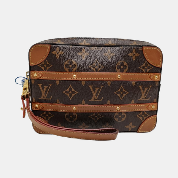 SOFT TRUNK Monogram Coated Canvas Brown