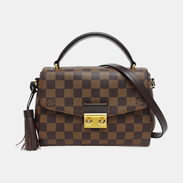 CROISETTE Damier Ebene Coated Canvas Brown