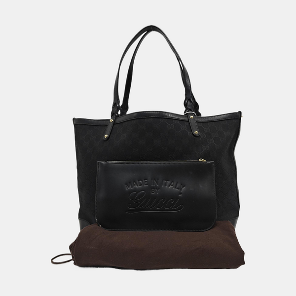 Monogram Canvas Top Handle Bag Black
