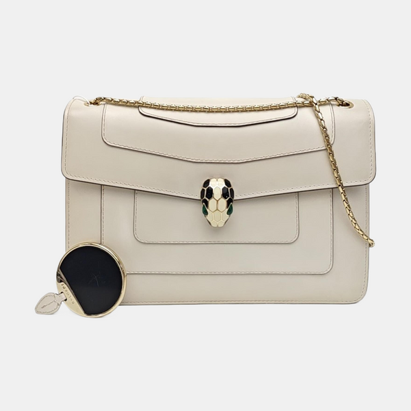 SERPENTI FOREVER Medium Calfskin Beige