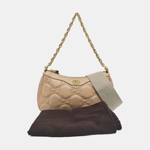 GG Matelassé Monogram Calfskin Pink