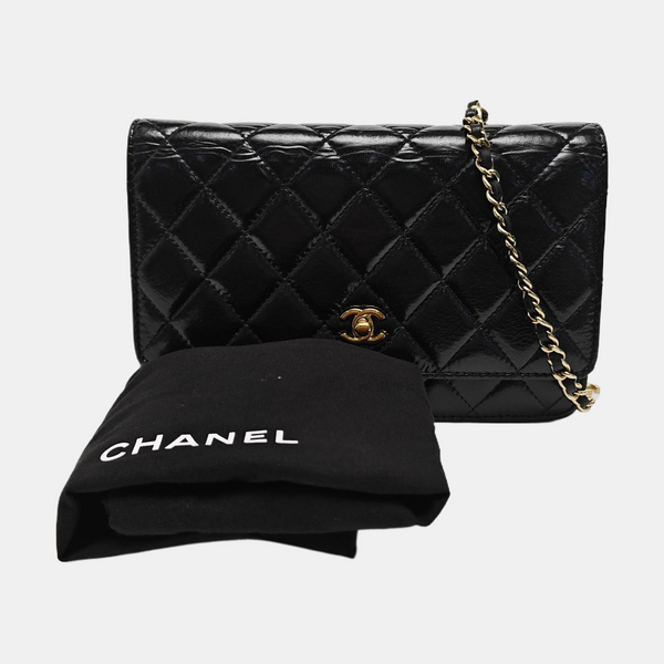 WOC Quilted Calfskin Black