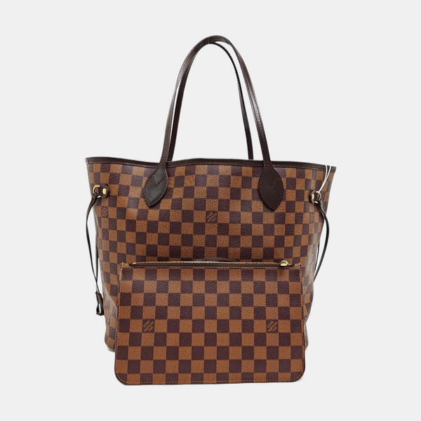 NEVERFULL MM Damier Ebene Coated Canvas Brown