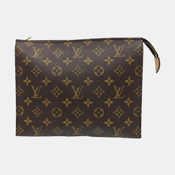 TOILET POCKET 26 Monogram Coated Canvas Brown