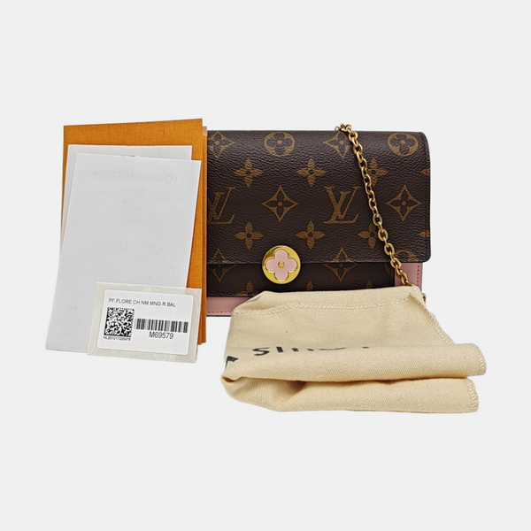 FLORE Monogram Coated Canvas Brown