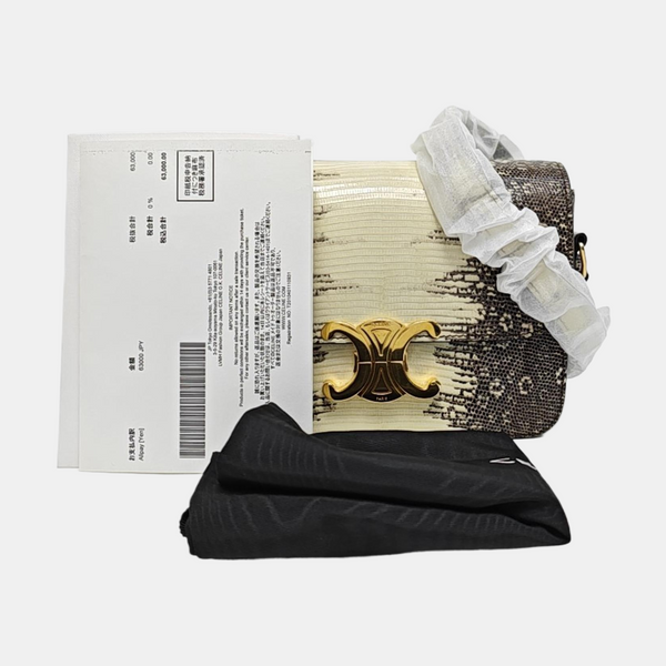 TRIOMPHE Small Lizard Beige