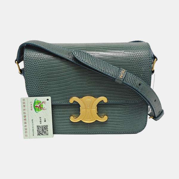 TRIOMPHE Small Lizard Green