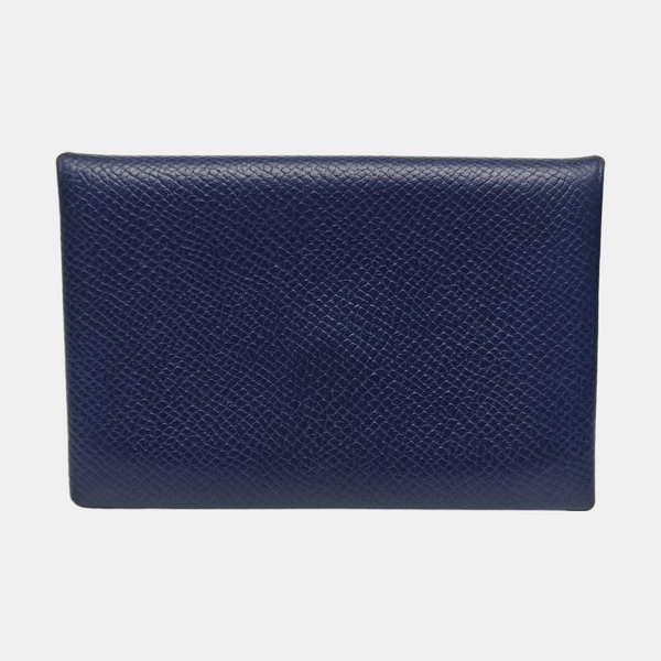 Calvi Epsom Blue Card Holder