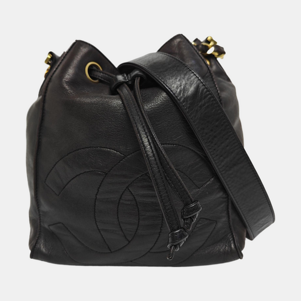 Calfskin Bucket Bag Brown