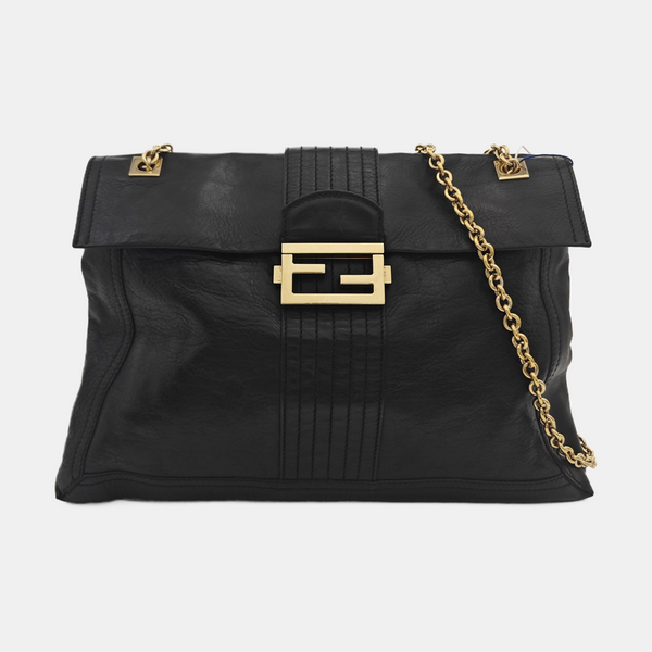 Baguette Quilted Calfskin Black