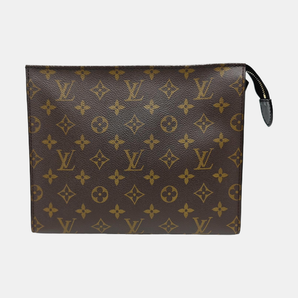 TOILET POCKET 26 Monogram Coated Canvas Brown