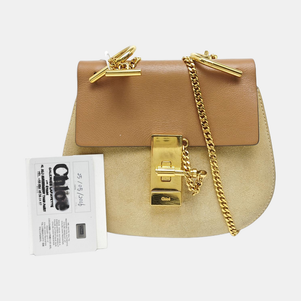 Drew Small Calfskin Brown