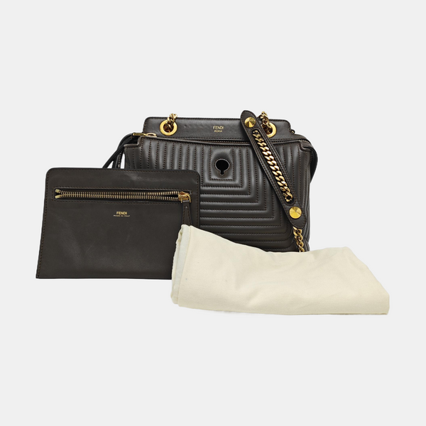 Dotcom Quilted Calfskin Brown