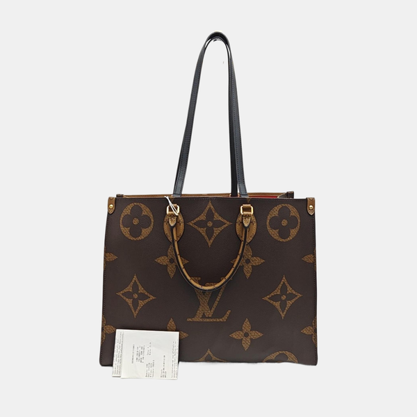 ONTHEGO GM Monogram Coated Canvas Brown