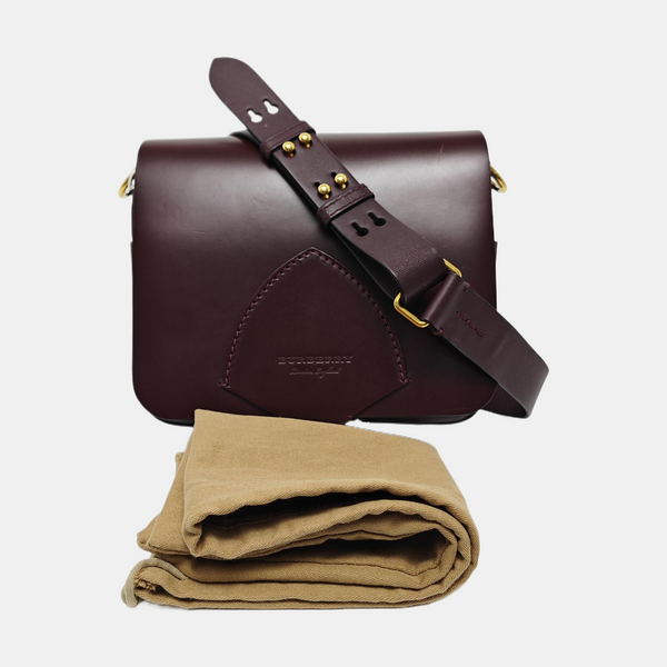 Square Stone Calfskin Red