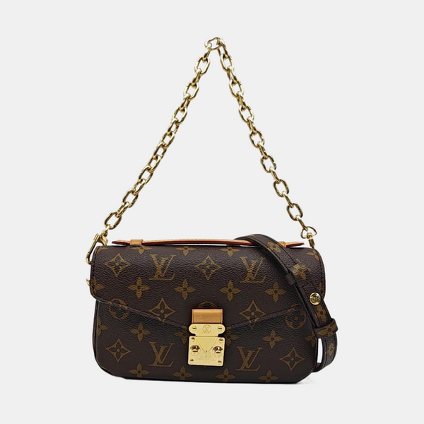 MÉTIS EAST WEST Monogram Coated Canvas Brown