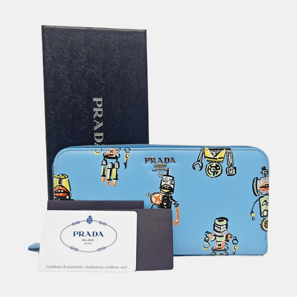 Calfskin Wallet Blue