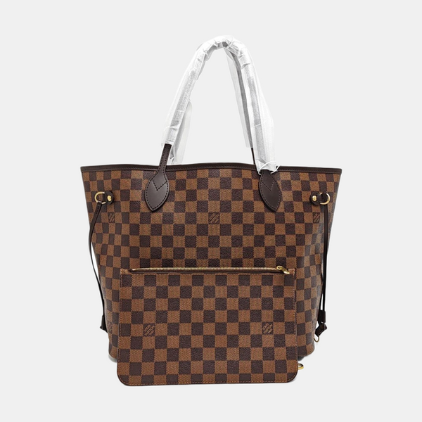 NEVERFULL MM Damier Ebene Coated Canvas Brown