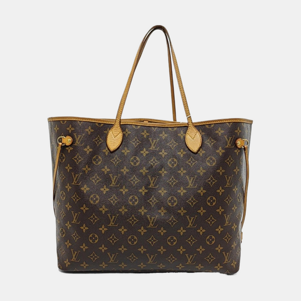 NEVERFULL GM Monogram Coated Canvas Brown