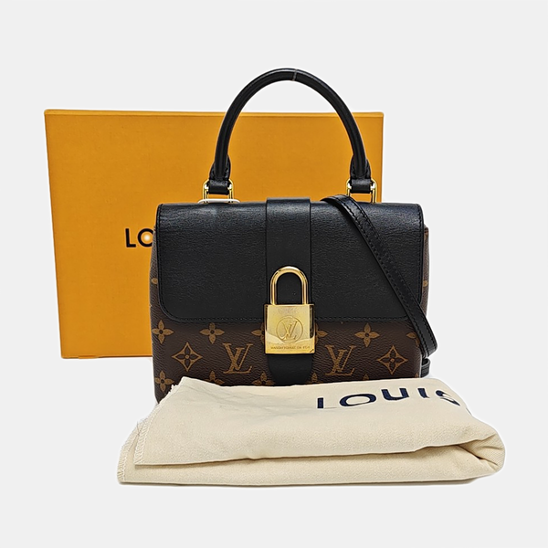 LOCKY BB Monogram Coated Canvas Brown
