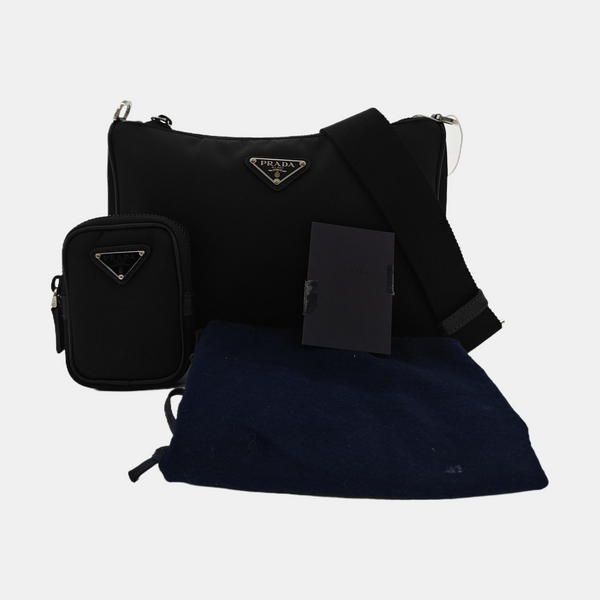 Nylon Crossbody Bag Black
