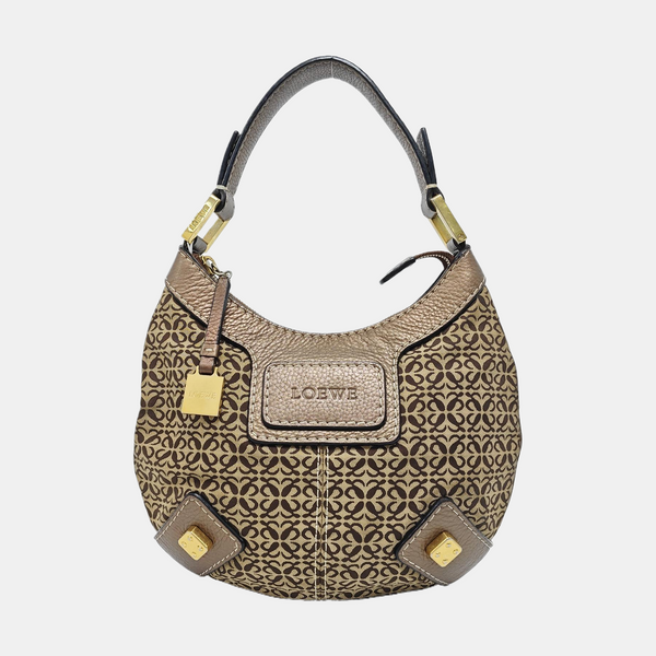Monogram Canvas Top Handle Bag Beige