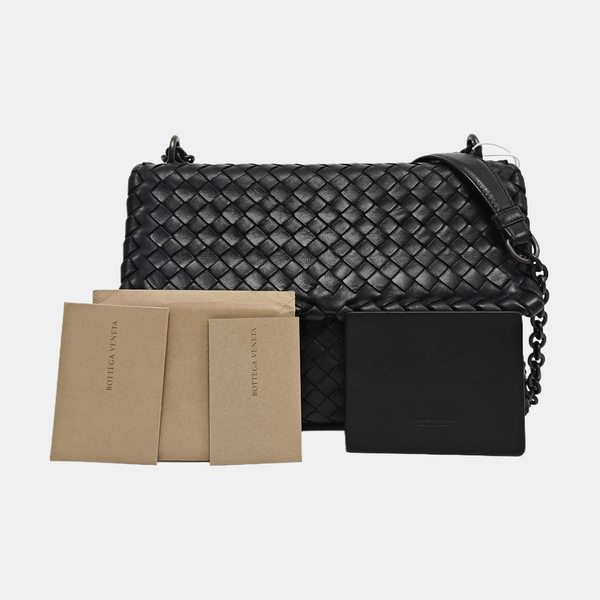 Lambskin Shoulder Bag Black