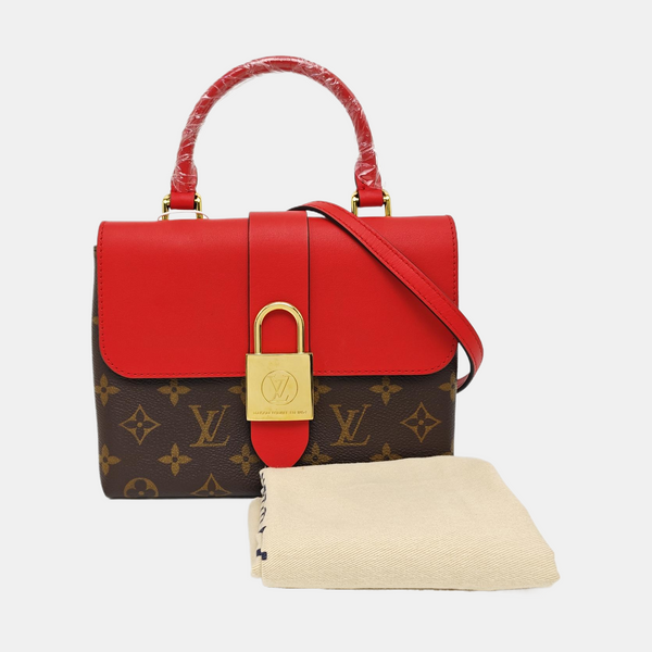 LOCKY BB Monogram Coated Canvas Red