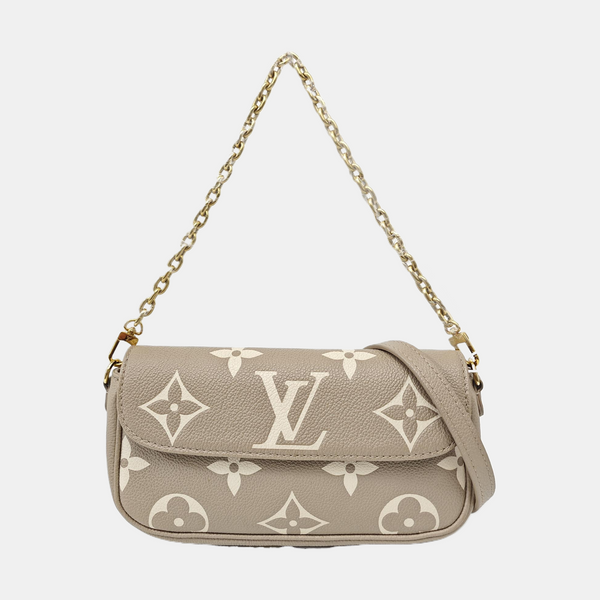 IVY Monogram Calfskin Gray