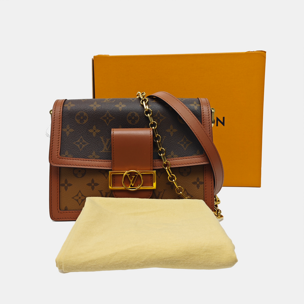 DAUPHINE MM Monogram Coated Canvas Brown