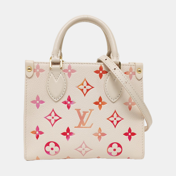 ONTHEGO BB Monogram Calfskin Beige
