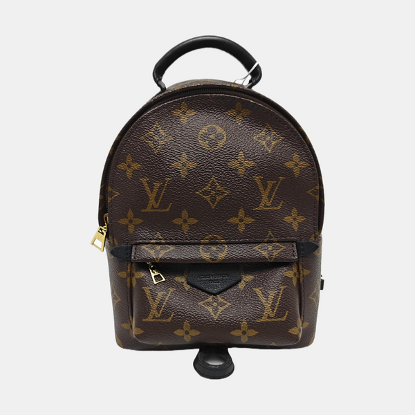 PALM SPRINGS Mini Monogram Coated Canvas Brown