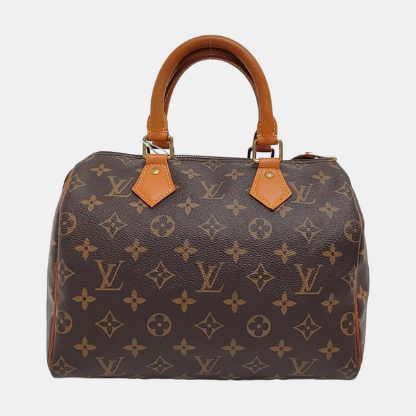 SPEEDY 25 Monogram Coated Canvas Brown