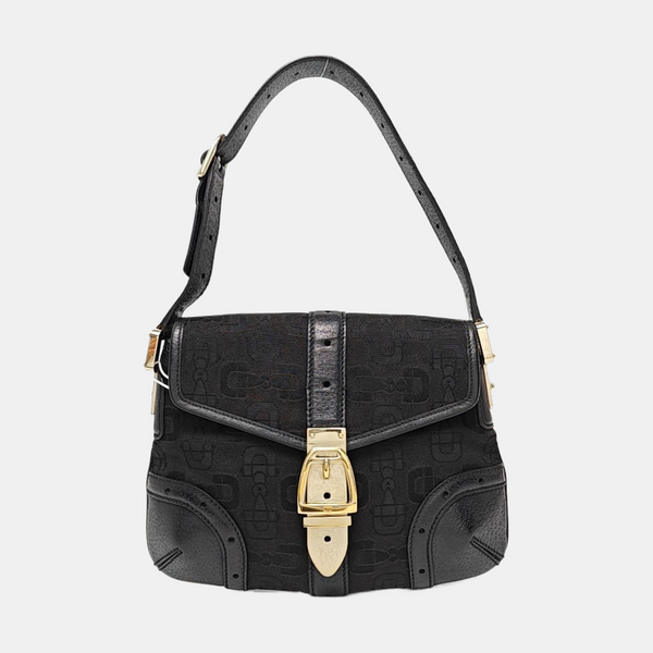 Canvas Top Handle Bag Black