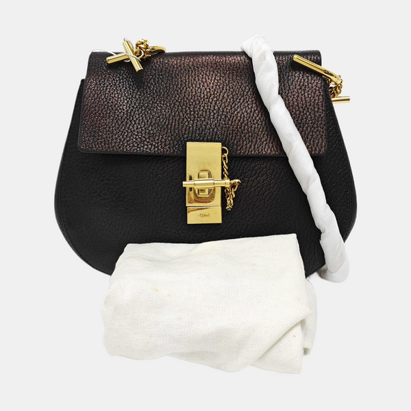 Drew Medium Calfskin Black