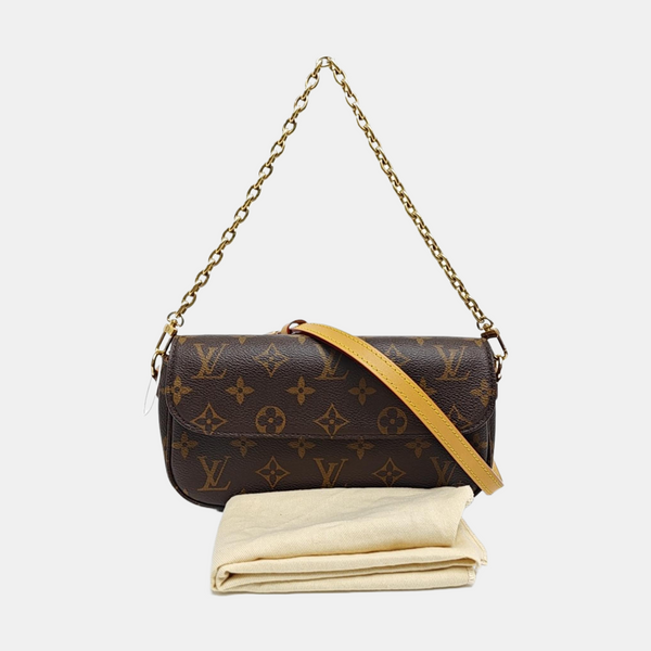 IVY Monogram Coated Canvas Brown