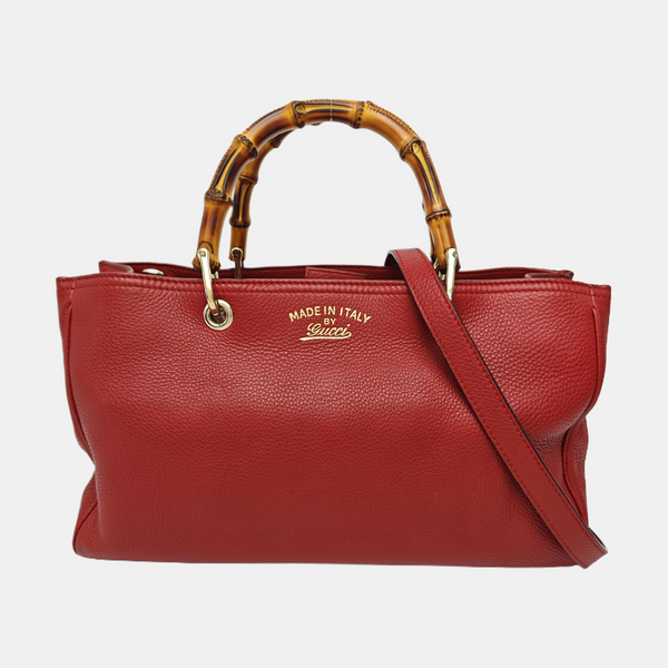 Bamboo 1947 Medium Calfskin Red