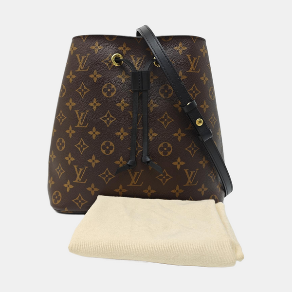 NÉONOÉ MM Monogram Coated Canvas Brown