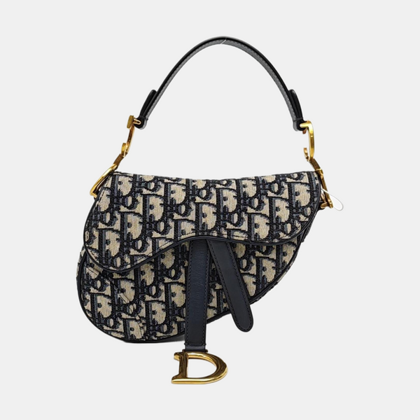 Saddle Mini Oblique Canvas Blue