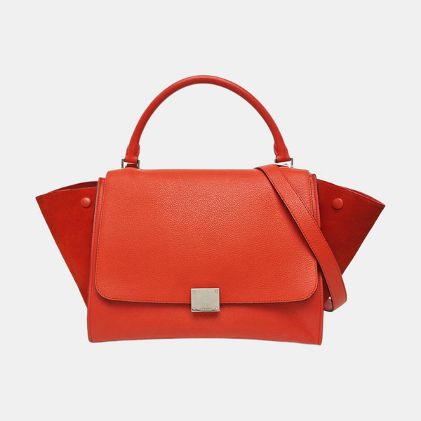 TRAPEZE Medium Calfskin Red