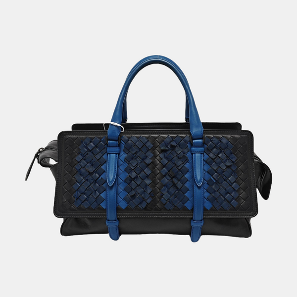 Calfskin Top Handle Bag Black