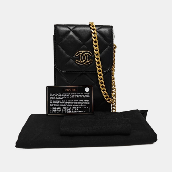 Quilted Lambskin Black