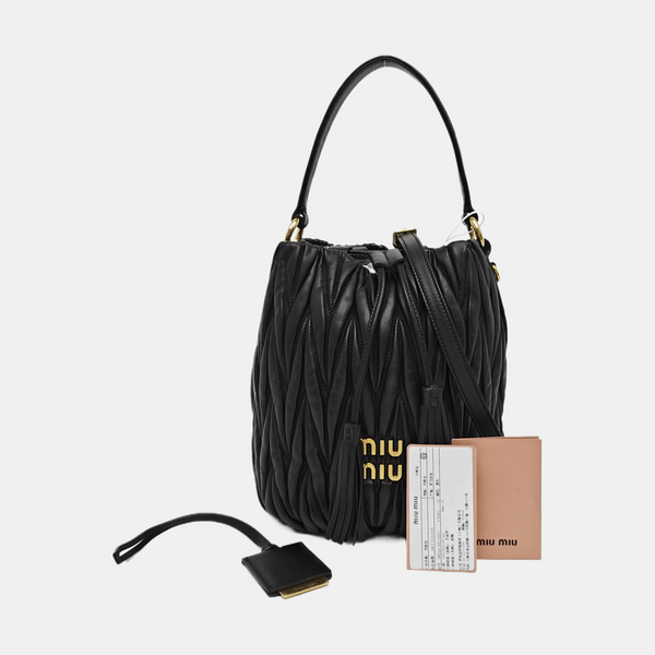 Matelassé Lambskin Black
