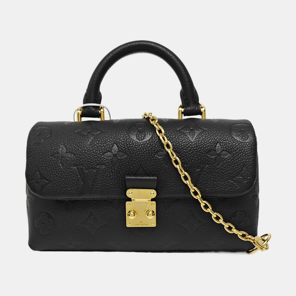 MADELEINE Nano Monogram Calfskin Black